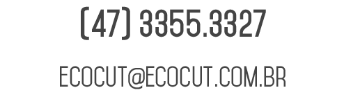 ECOCUT - Telefone: (47) 3355-3327 | Email: ecocut@ecocut.com.br